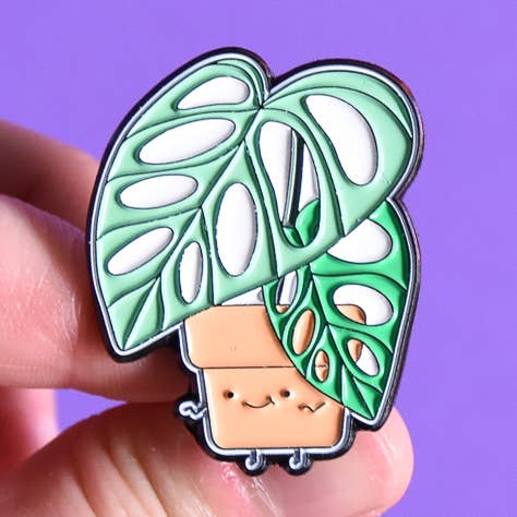 Monstera adansonii Emaille Pin voor wholesale door Home by Faith