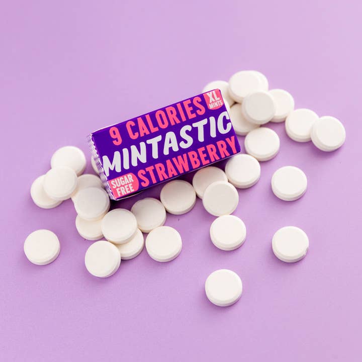 Mintastic - Wholesale Mints - Mintastic® 9 Calories Sugar Free Mints Strawberry 36g3