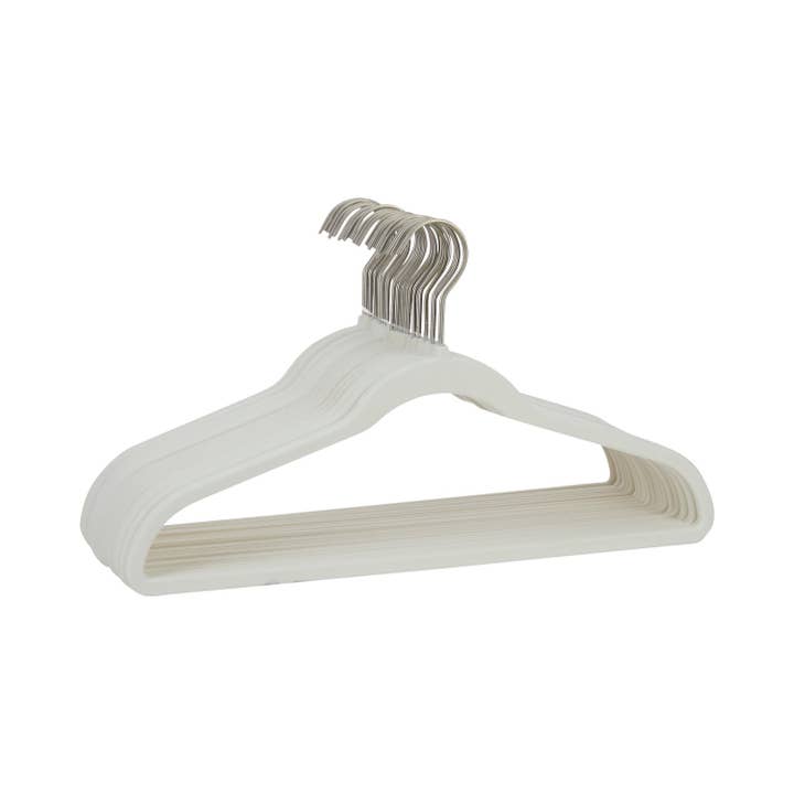 HangAroma - Wholesale Clothes hangers - Premium Non-slip Scented Velvet Hangers - Heavy Duty Clothes Hanger - Ultra Thin Space Saving 360 Degree 50 Pack Clean Linen1