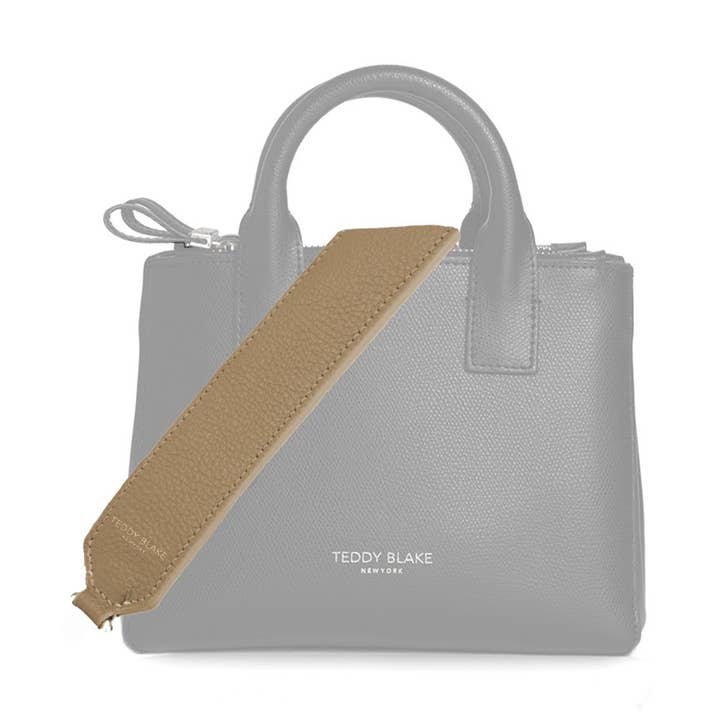 Stampatto Leather Wide Strap - Beige for wholesale by Teddy Blake