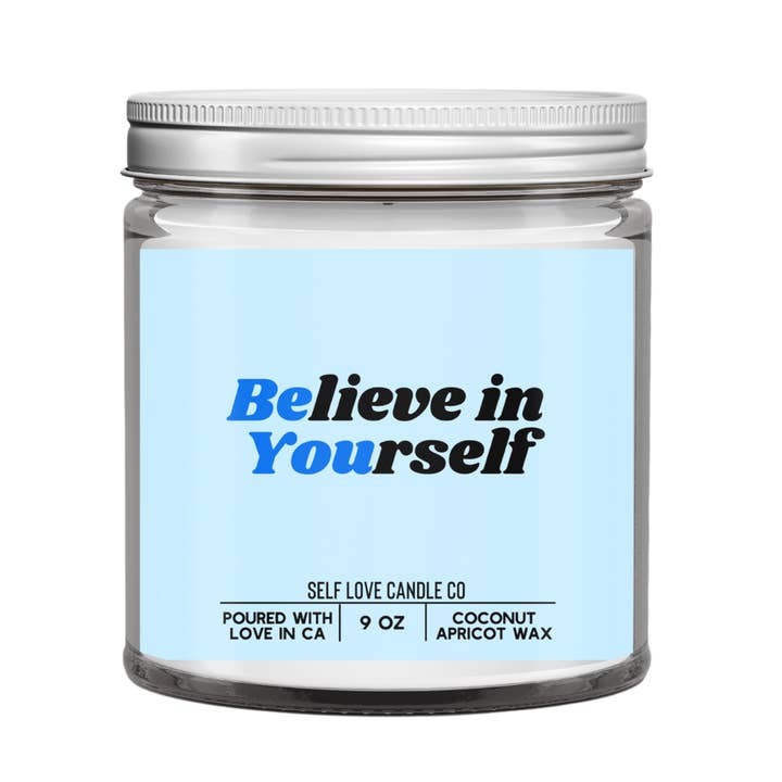 Vela de fe Believe In Yourself, 9 oz para venta al por mayor de Self Love Candle Co