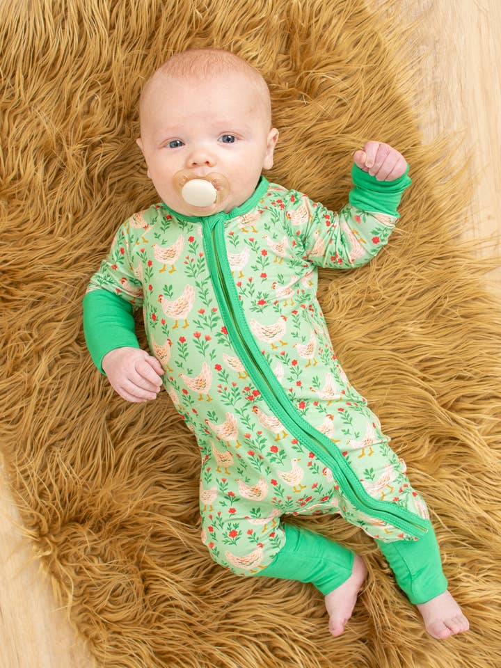 Poulets Verts & Fleurs Bébé Bambou Zippy pour la vente par American Farm Company