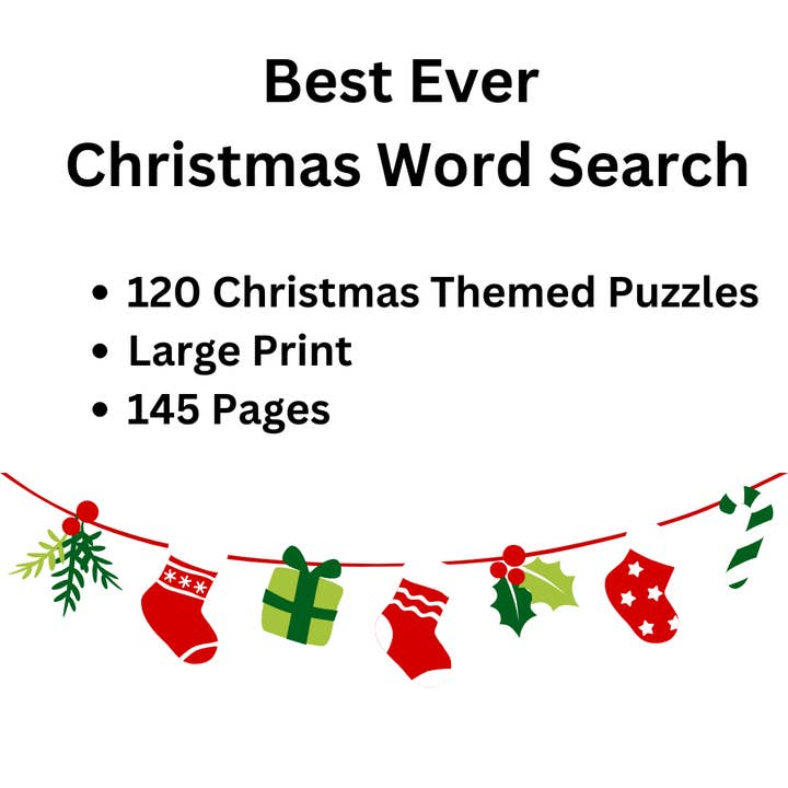 Larsen Falls Gifts and Publishing - Wholesale Coloring & Activity Book - Adult - Best Ever Christmas Word Search Puzzle Book: Large Print9