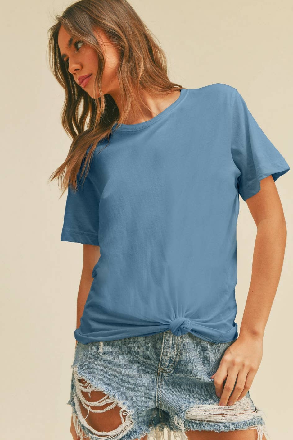 Honestee - Venta al por mayor Camiseta estampada - Mujer - Camiseta Clásica de Manga Corta en Blanco23