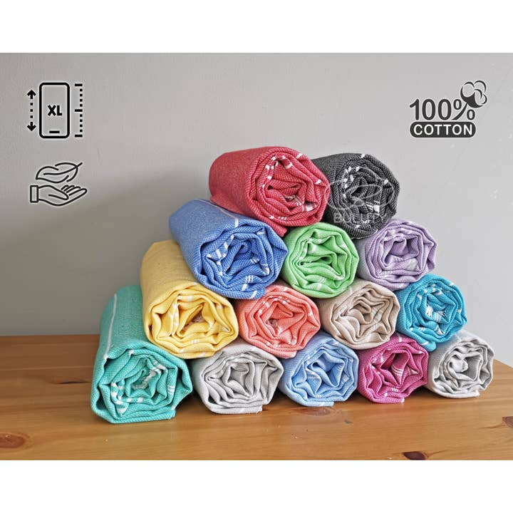 Buluty - Wholesale Beach Towel - Soft Turkish Beach Towel ,Sand Free, Quick Dry, Hammam Towel