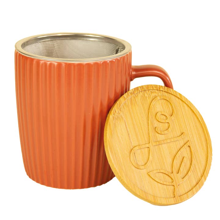 Terracotta Ceramic Passion Tea Mug - Tea Mug for wholesale by Maison Bourgeon