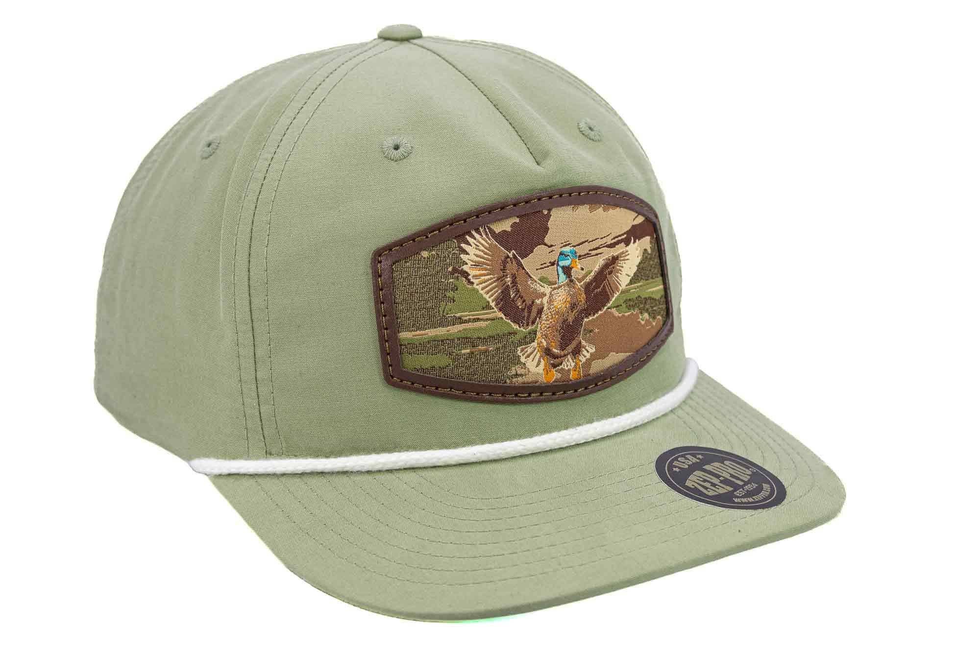 Zep-Pro - Wholesale Flat Brim Cap - Men's - Mallard Woven Patch Rope Hat.2