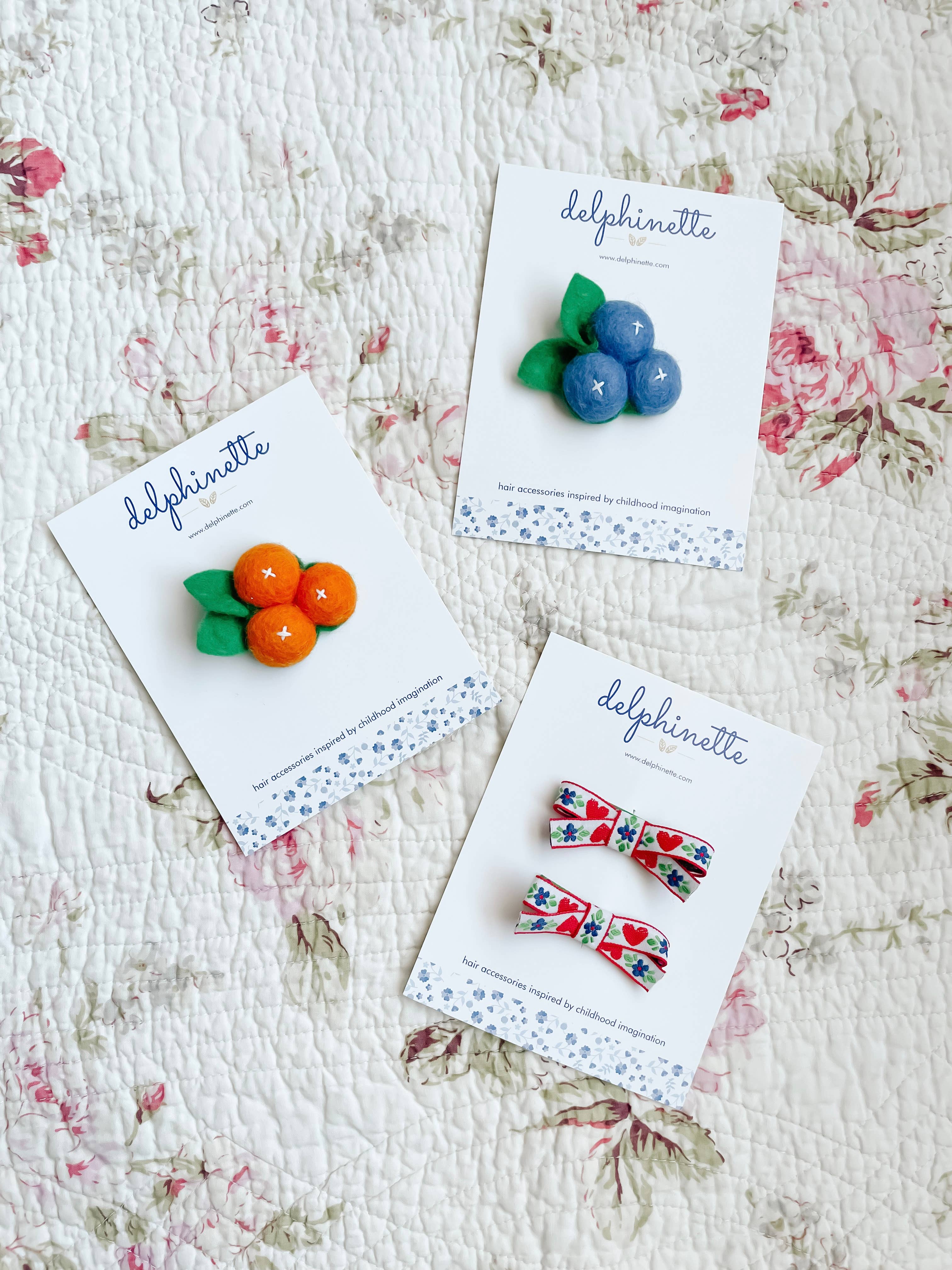 delphinette - Wholesale Hair Clip - Kids - Clementine Orange Hair Clip4