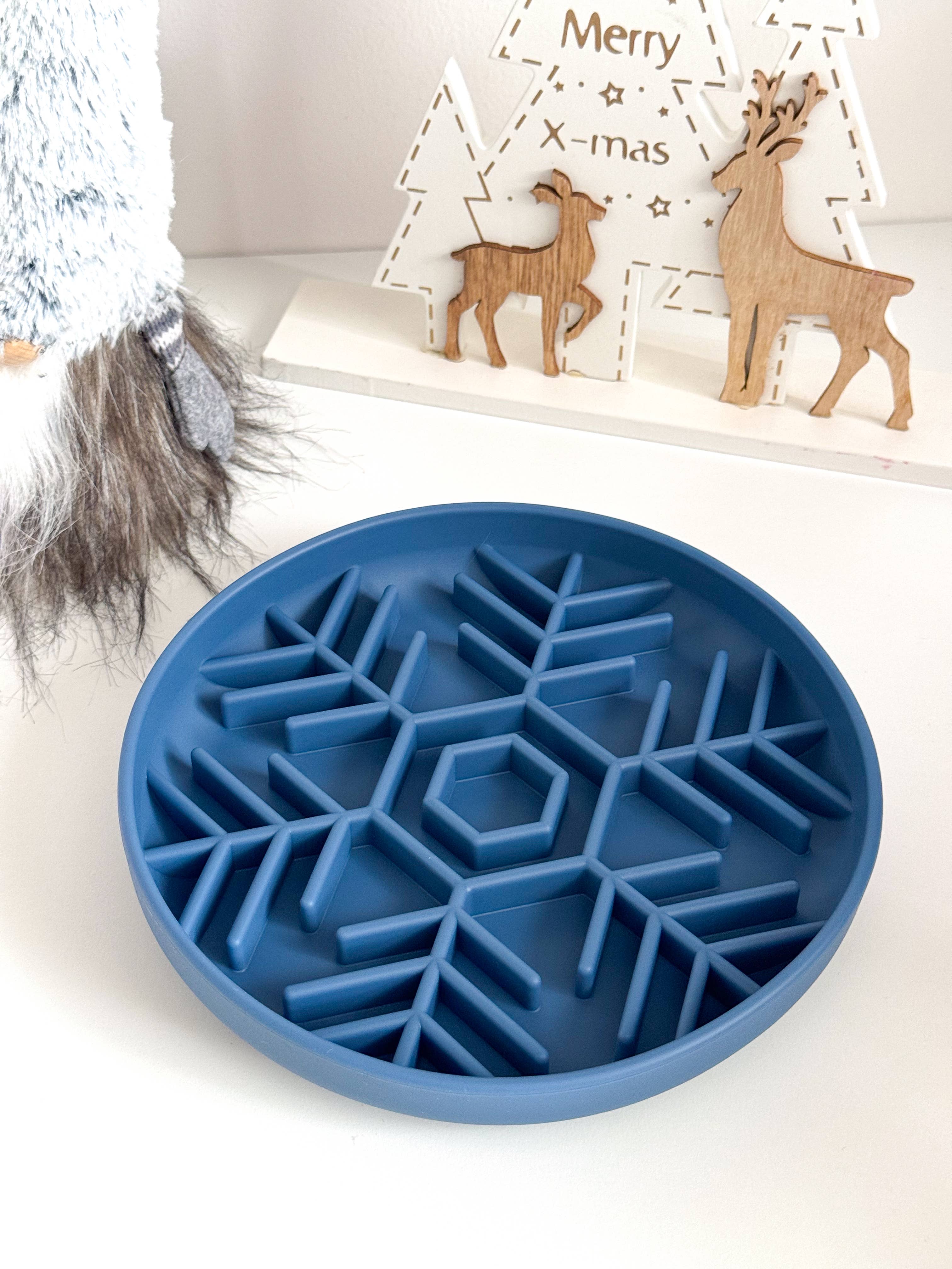 Doggotique - Wholesale Pet Food Mat - Dog - Snow Slow Bowl, sweet mat winter, feeding mat3