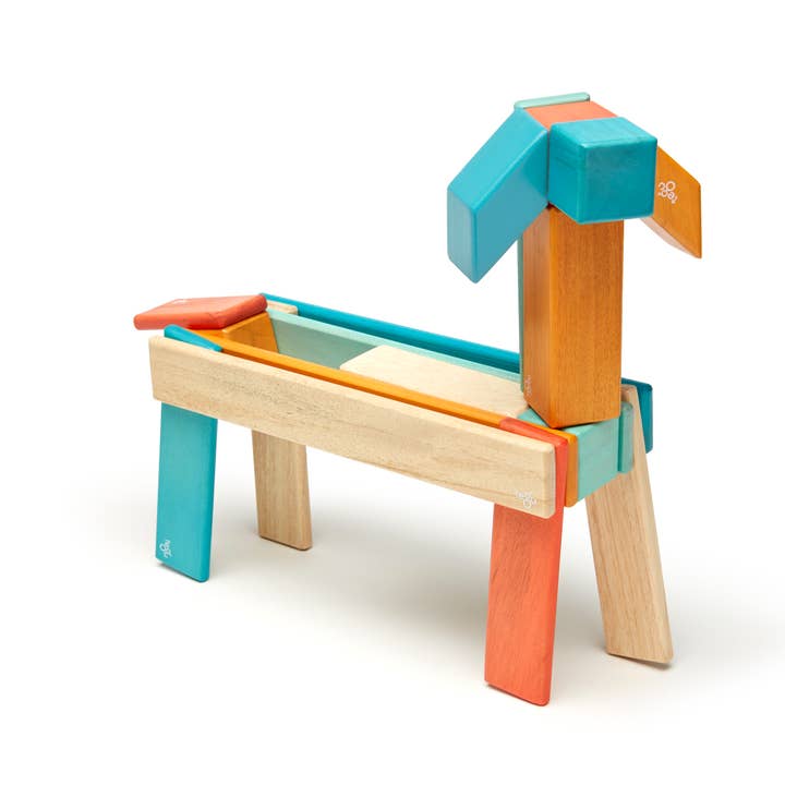 Tegu - Wholesale Building Set - Kids - 24 Piece Magnetic Wooden Block Set