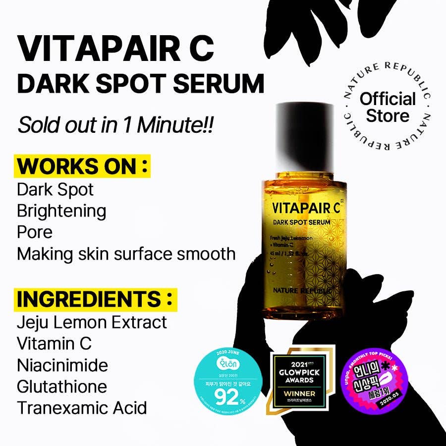 VIAI Beauty - Wholesale Facial Serum/Concentrate - Nature Republic Vitapair C Glow Facial Serum1