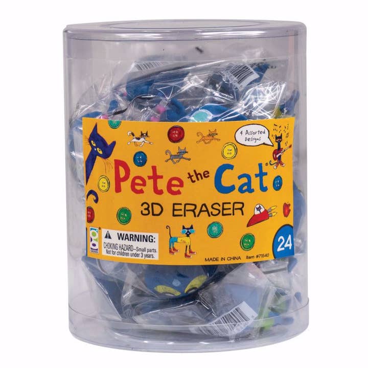 Geddes - Wholesale Eraser - PETE THE CAT 3D PUZZLE ERASER 24/BOX1