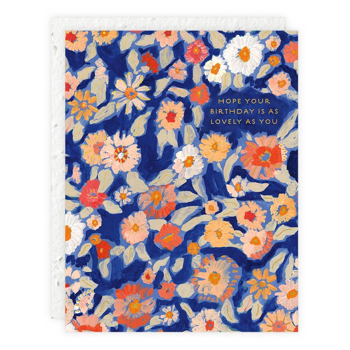 Wildflower Floral - Birthday Card for wholesale by Seedlings