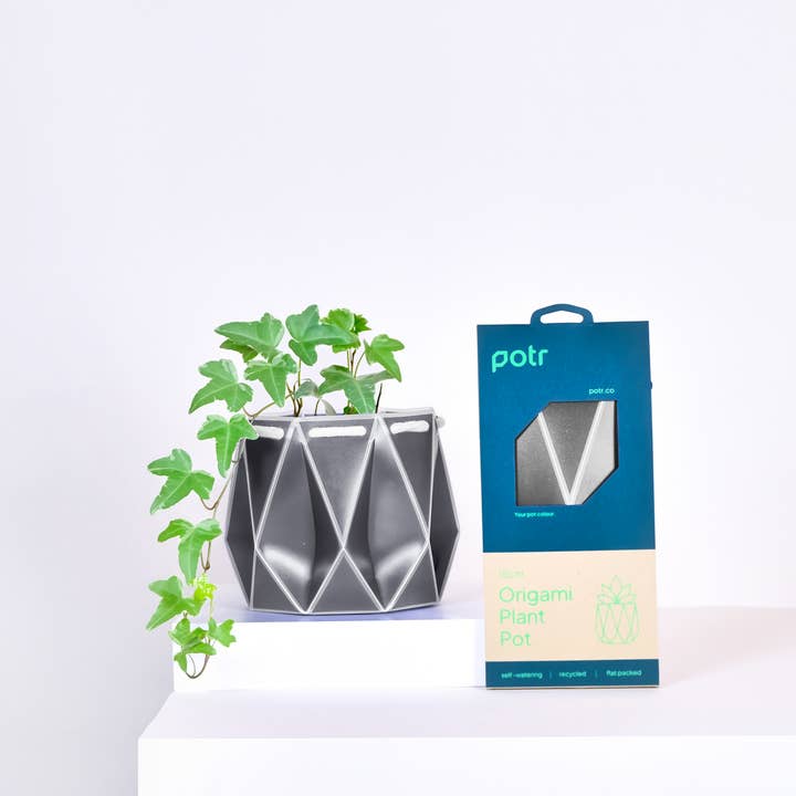 POTR - Wholesale Plant pot - 15cm Self-watering POTR | Slate Grey1