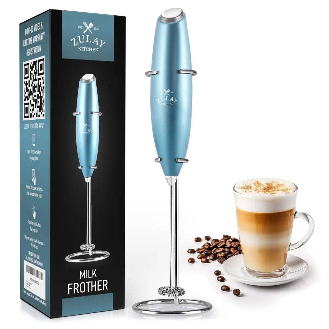 Zulay Kitchen - Wholesale Kitchen Tool/Gadget - Powerful Handheld Milk Frother - With Stand14