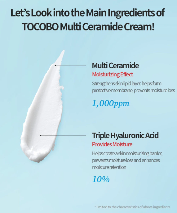 Best Beauty Group - Wholesale Facial Moisturizer - TOCOBO Multi Ceramide Cream Vegan 50ml3