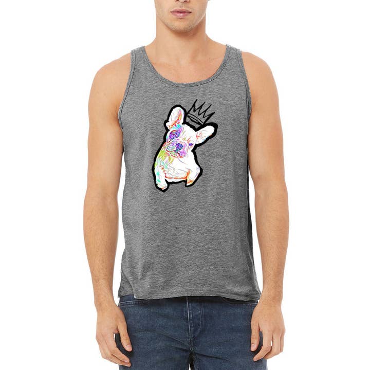 Unisex Puppy in Crown Tank/Yoga/ Exercise/Summer for wholesale by Maqoba
