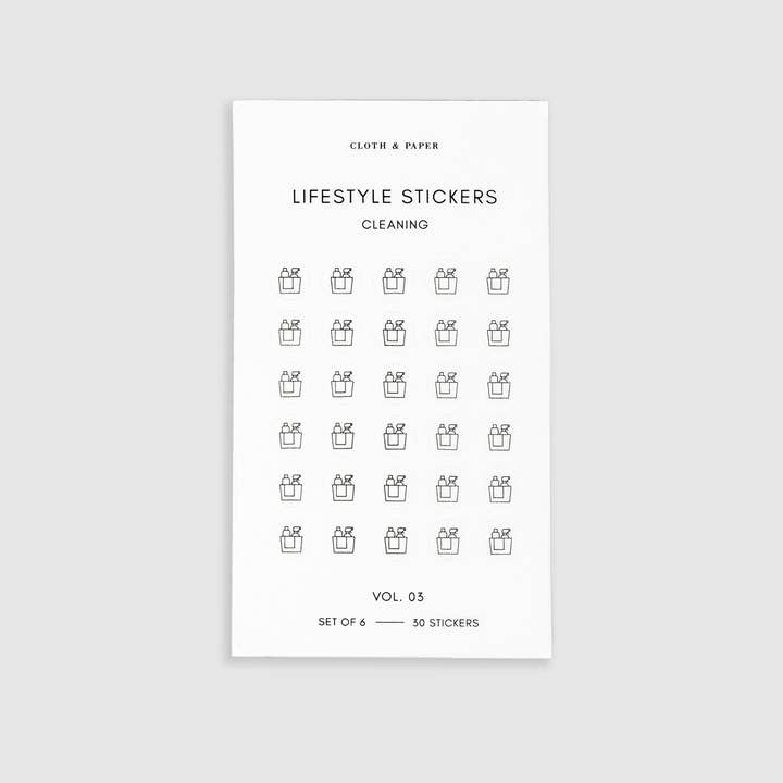 Transparent Mini Icon Stickers | Lifestyle for wholesale on Faire3