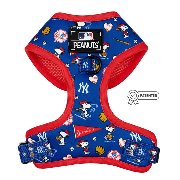 Dog Adjustable Harness - MLB x Peanuts™ New York Yankees for wholesale by SASSY WOOF