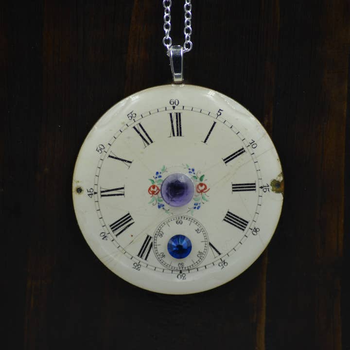Esfera de reloj con escapolita y cristal para venta al por mayor de Antiquarian Couture