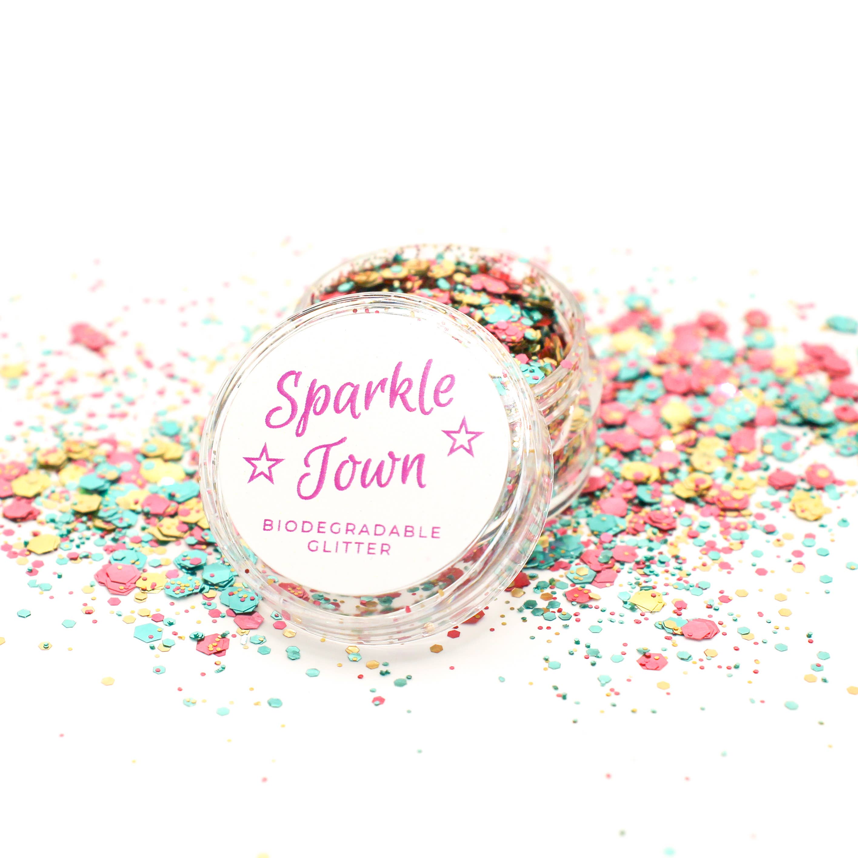 Sparkle Town – wholesale Body glitter/shimmer – Happiness Mix Biodegradable Glitter - 5ml Pot1