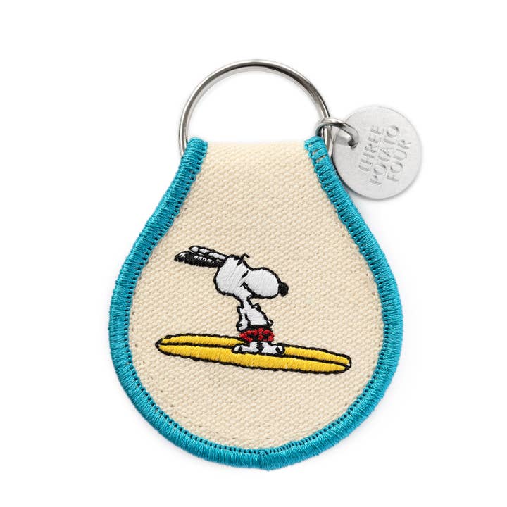 Three Potato Four - Wholesale Keychain - Unisex - 3P4 x Peanuts® - Snoopy Surf Patch Keychain