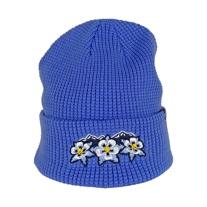 Floral Range Beanie - Lavender Blue for wholesale by ColoradoCool Apparel
