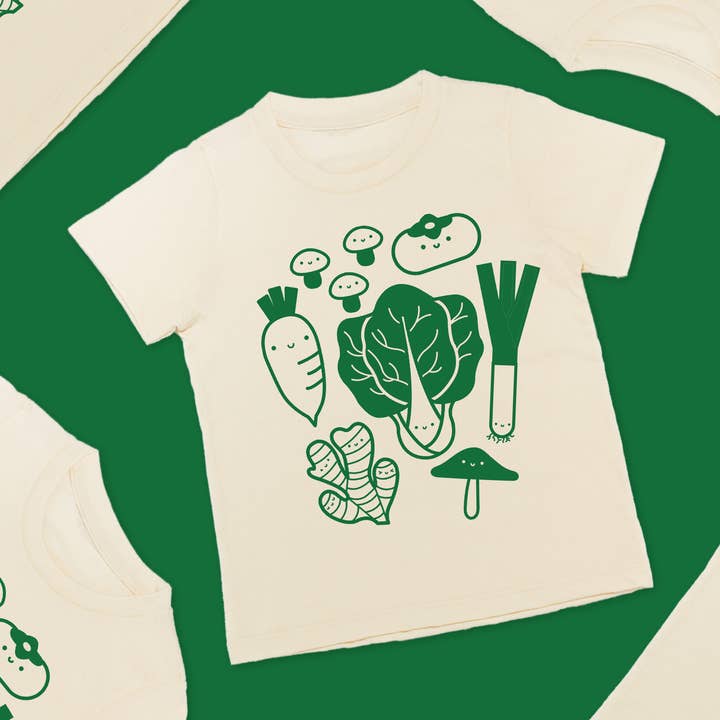 Asian Produce Kid's Graphic Tee for wholesale by Mochi Kids