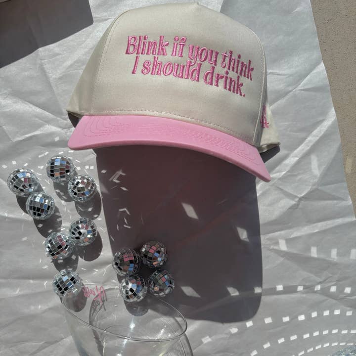 Tipsy Rodeo - Wholesale Trucker Hat - Women's - Blink if you think I should drink hat1