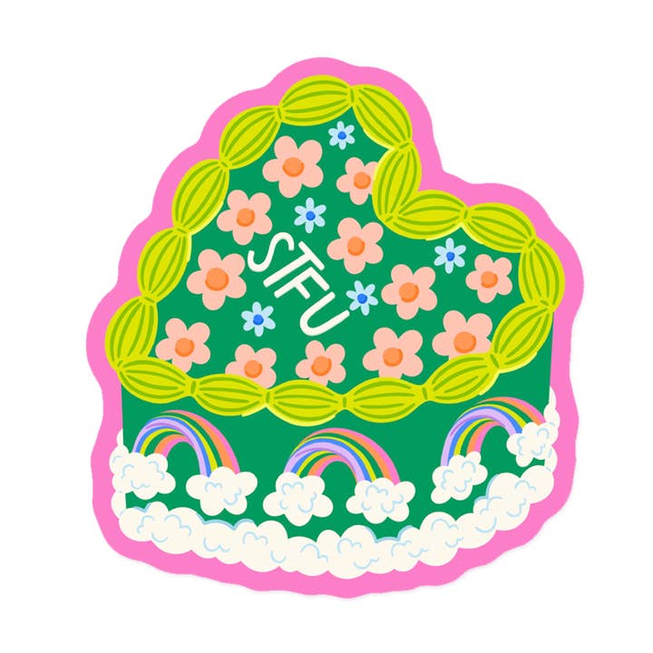 STFU Vintage Kage Sticker for engroshandel hos KANDS.CO