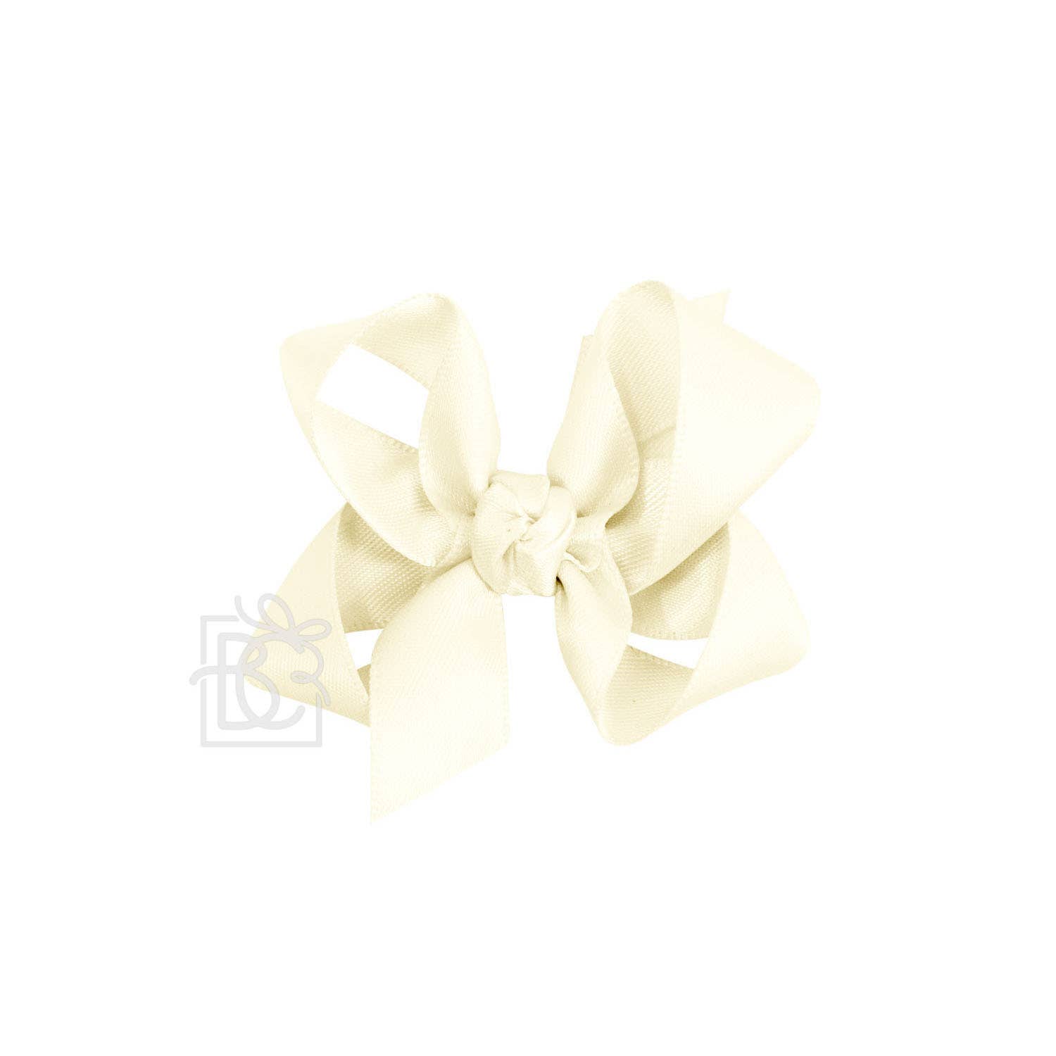 Beyond Creations, LLC - Wholesale Hair Bow - Kids - SATIN BOW ON CLIP199