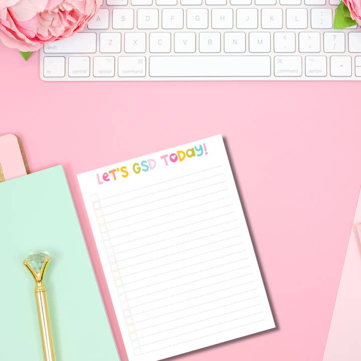 ¡Hagamos GSD hoy! - Bloc de notas motivador de 5 x 7 pulgadas para tomar acción para venta al por mayor de My Ranch House Collective