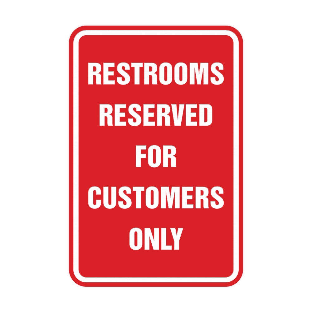 All Quality - Wholesale Bord/bordje - Borden van Lita Portret Ronde toiletten uitsluitend gereserveerd voor klanten Sign13