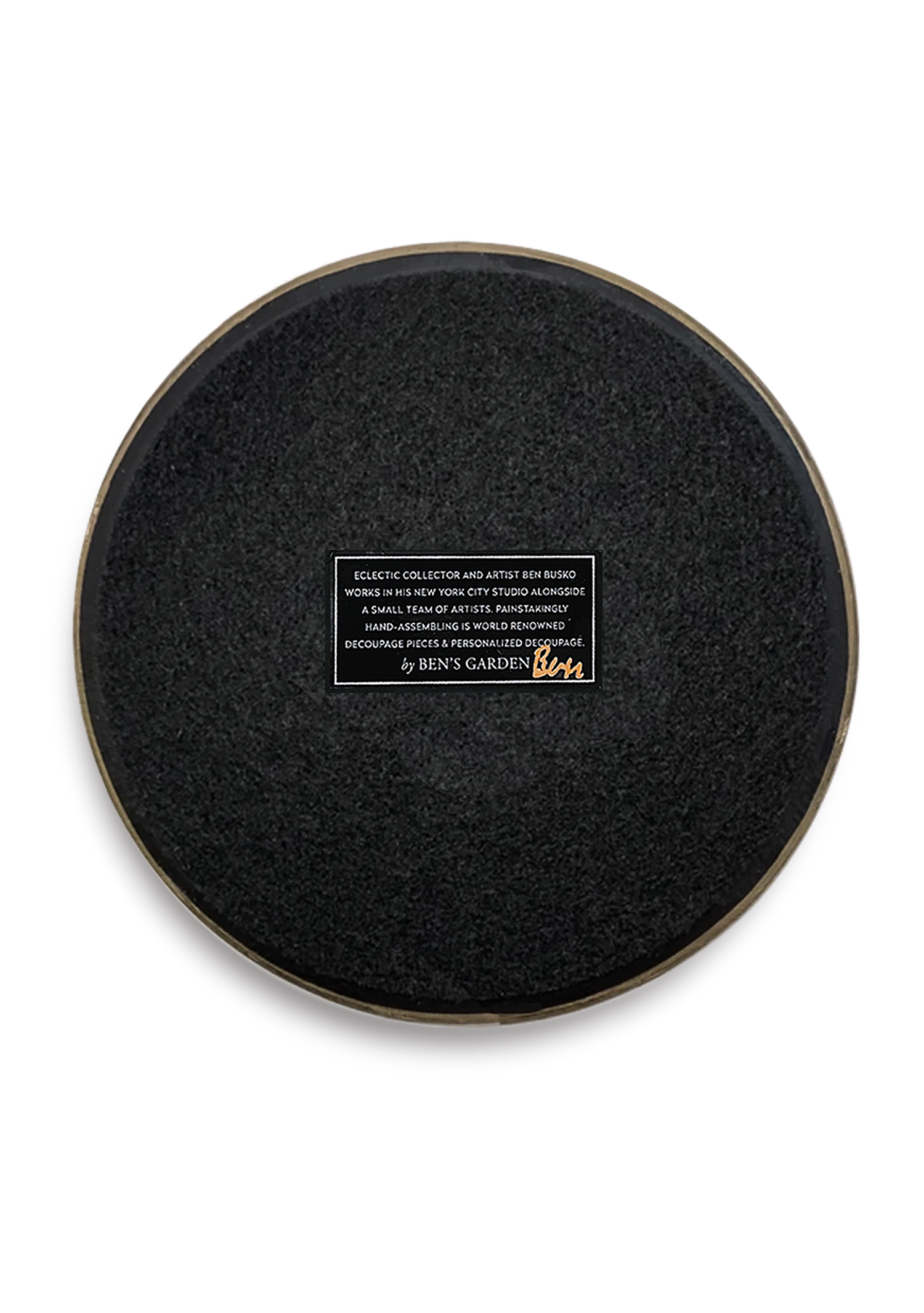 Ben's Garden - Wholesale Decorative Tray - Spider Web #1 Round Decoupage Tray1