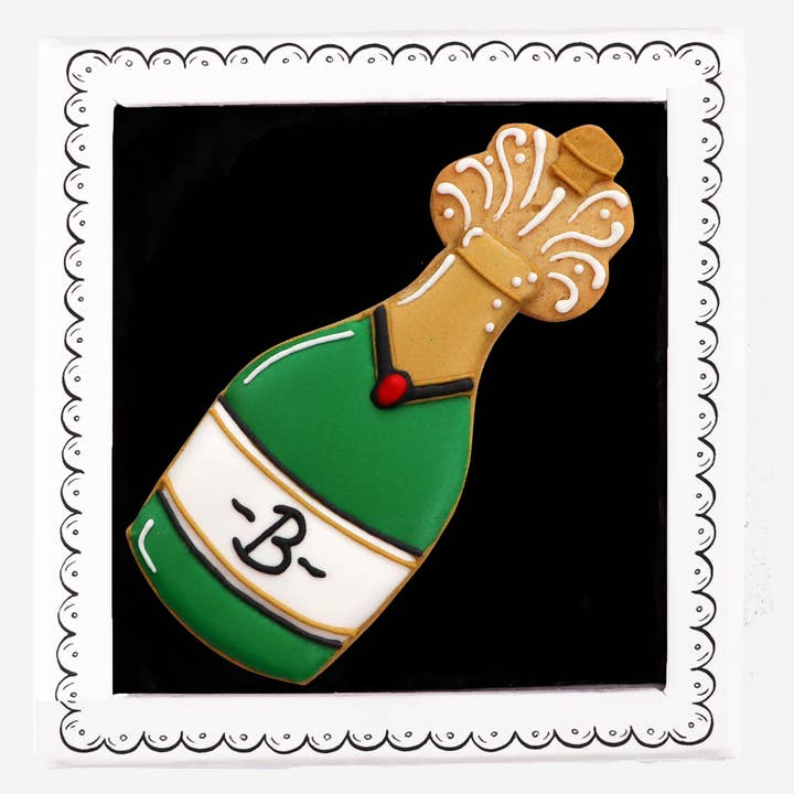Champagne Letterbox for wholesale by Biscuiteers