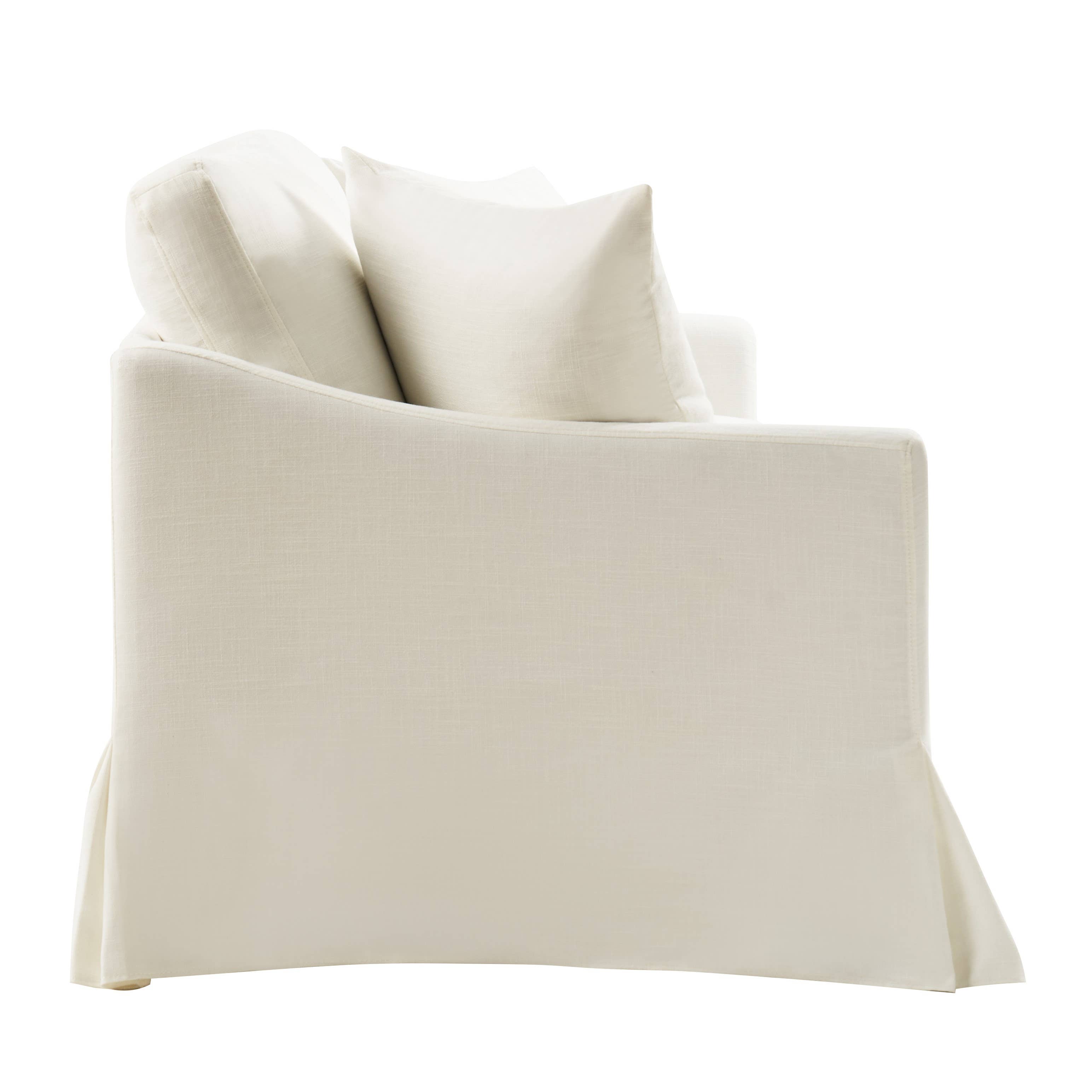 White Patrice Slipcovered Sofa for wholesale on Faire4
