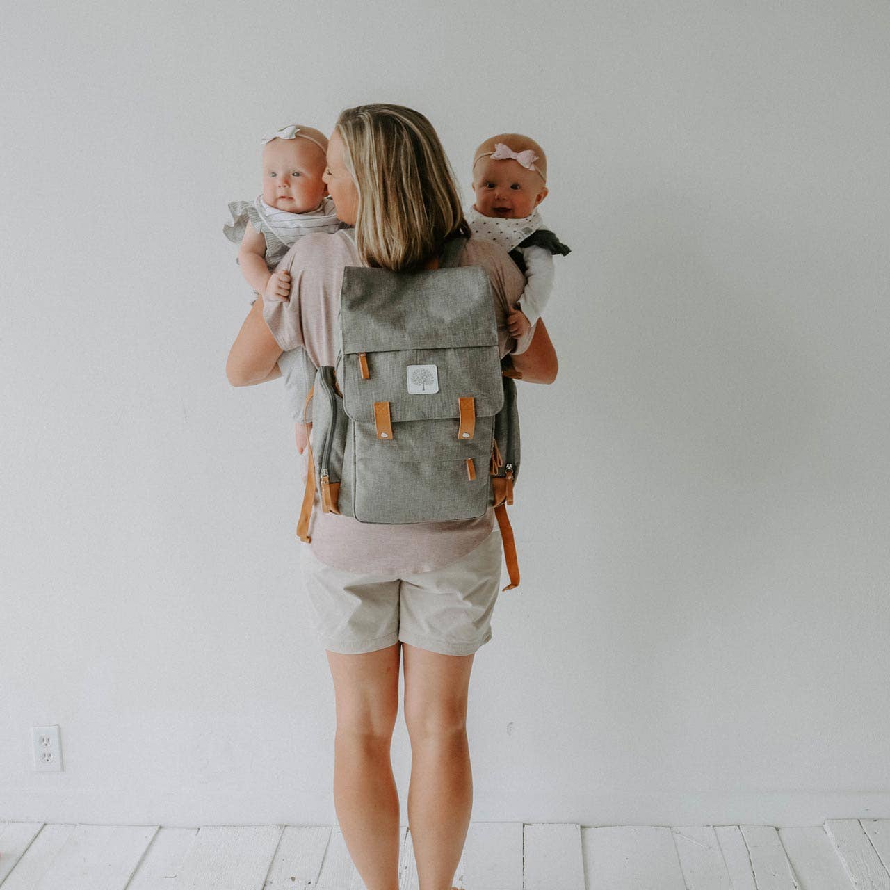 Parker Baby Co. - Wholesale Diaper Bag - Baby - Birch Bag - Diaper Backpack in Gray6