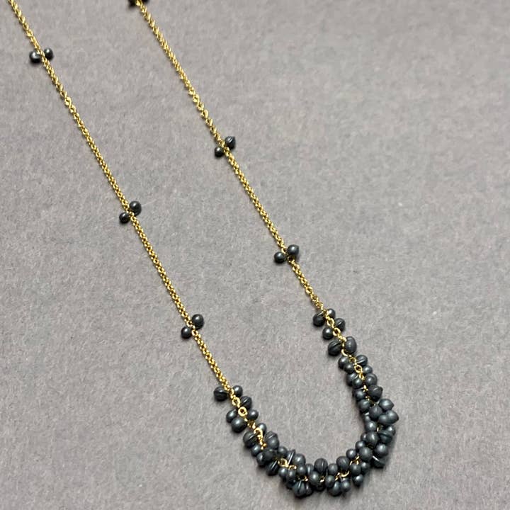 YedOmi Jewelry - Wholesale Link & Chain Necklace - Clustered Wisteria Necklace- 18 inches3