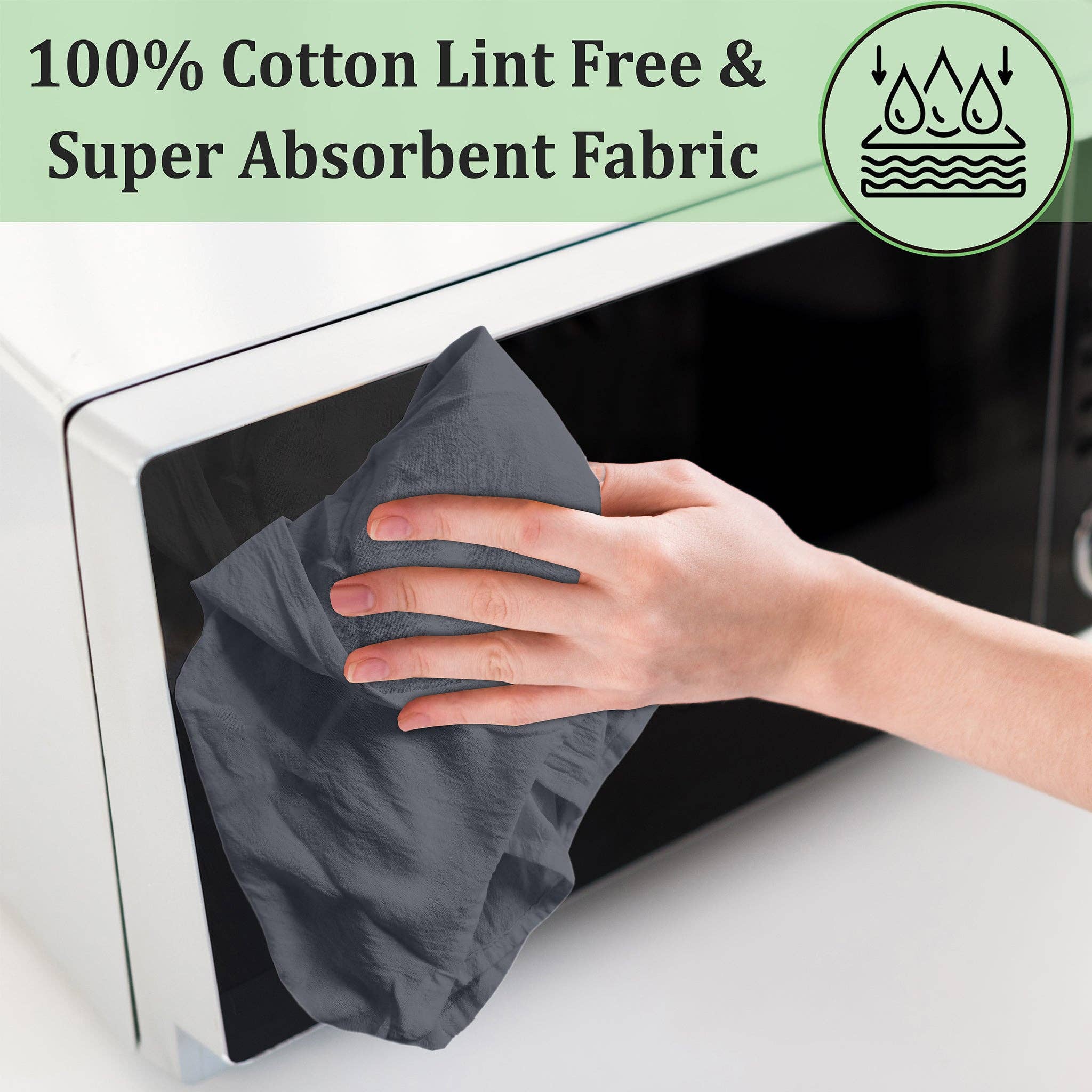 Ruvanti - Wholesale Tea Towel - 12-Pack Flour Sack Dish Towels, 100% Cotton, 28x28 Inches13