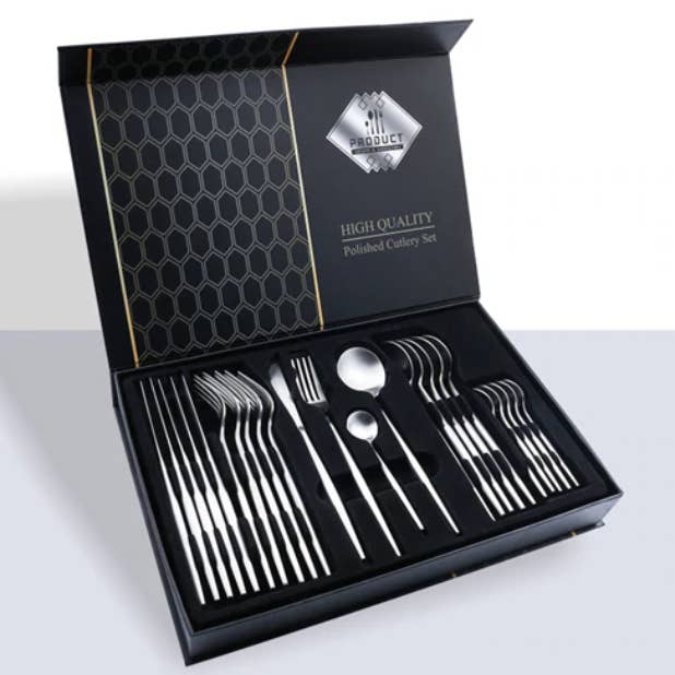 Homerely (We Cover All Import Duties) - Wholesale Assorted cutlery set - 24pcs Tableware Set