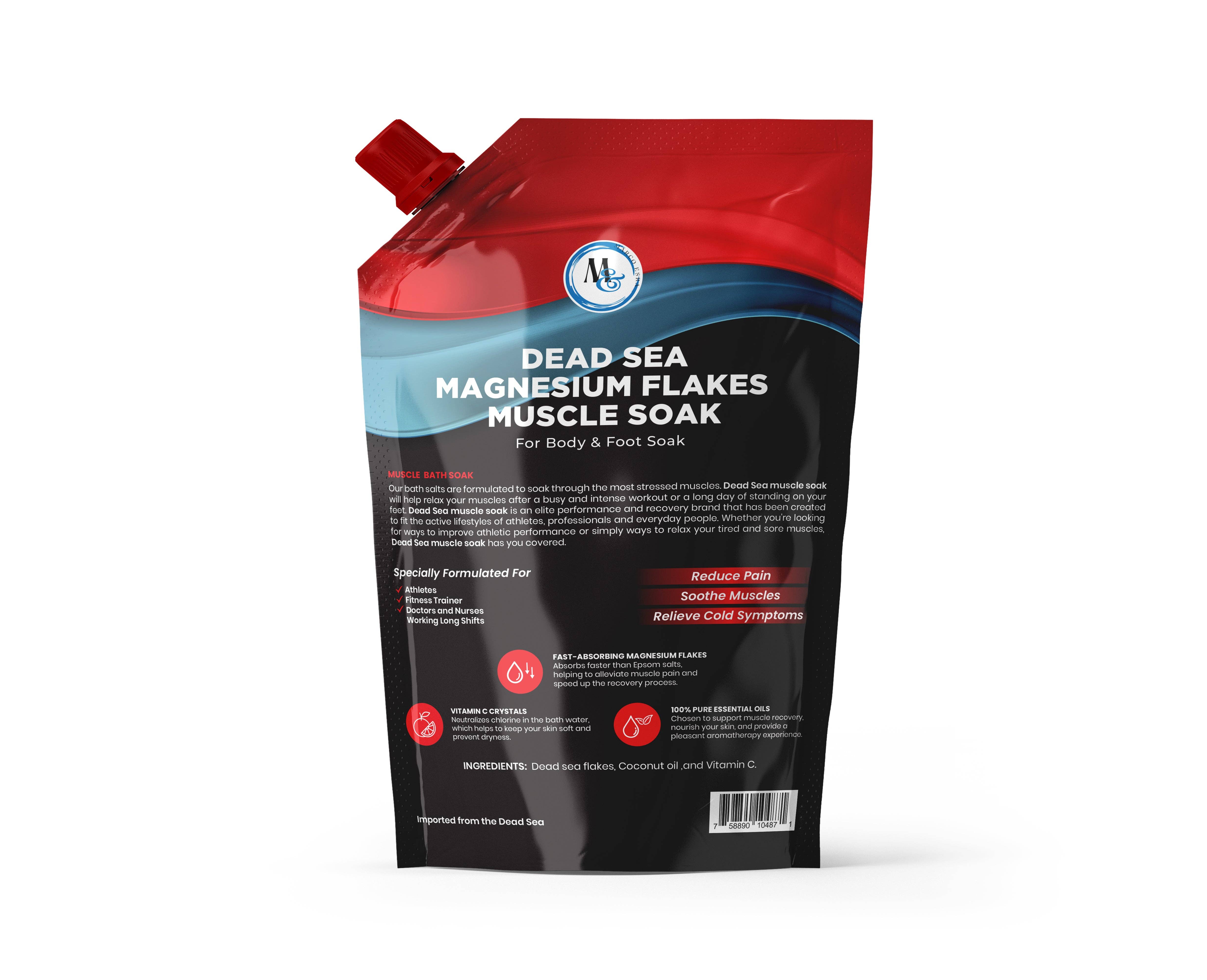 Marco Esra - Wholesale Bath Salts - Dead Sea Magnesium Muscle Soak 2lb. - Muscle Repair Bath Soak – Muscle Repair Bath Salts with Essential Oils – Dead Sea Bath Salts for Muscle Relief, Soreness, Fatigue – Relaxing Bath Soak for Recovery and Circulation1
