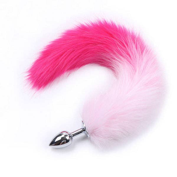Mix Match Colors Super Long Fox Tail Anal Plug Adult Pleasure Toy - MOQ 10 Pcs for wholesale on Faire1