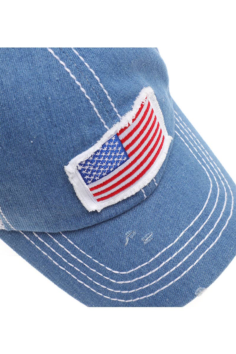 Fashion City - Wholesale Trucker Hat - Unisex - America USA Flag Mesh Snapback Baseball Cap12