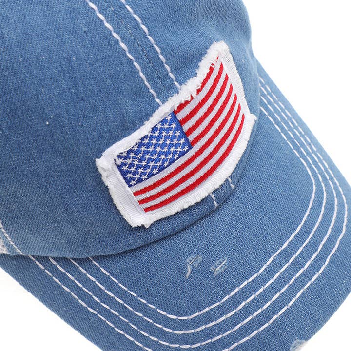Fashion City - Wholesale Trucker Hat - Unisex - America USA Flag Mesh Snapback Baseball Cap12