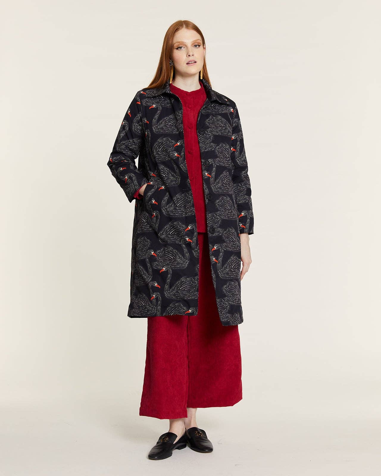 Pepaloves – Casaco - Mulher por atacado – Abrigo cisnes forro acolchoado0