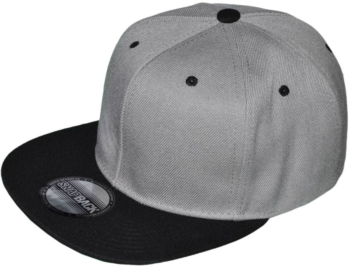 Buck Wholesale - Vente Casquette à visière plate – unisexe - Casquettes snapback unies à visière plate style vintage8