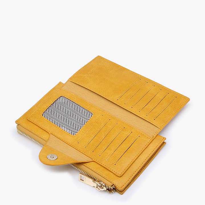Jen & Co. - Wholesale Wallet - Women's - WL0004RF Kyla RFID Wallet w/ Snap Closure