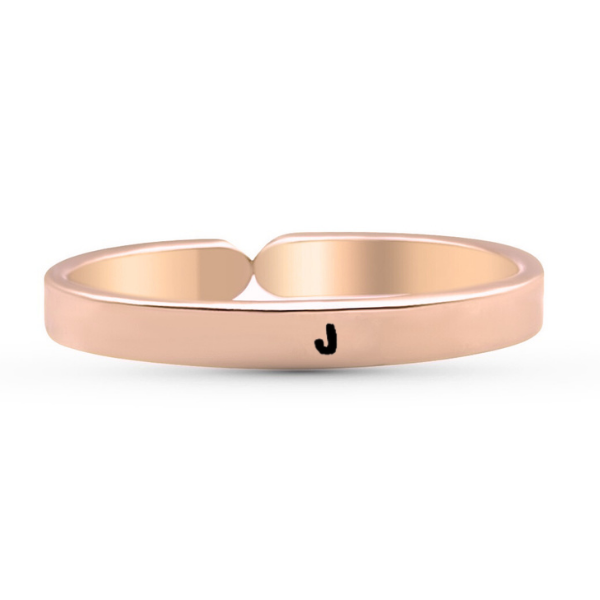 Camilla Limón - Wholesale Band/Stacked Ring - Initial Adjustable, Personalized, Engraved Stacking Ring30