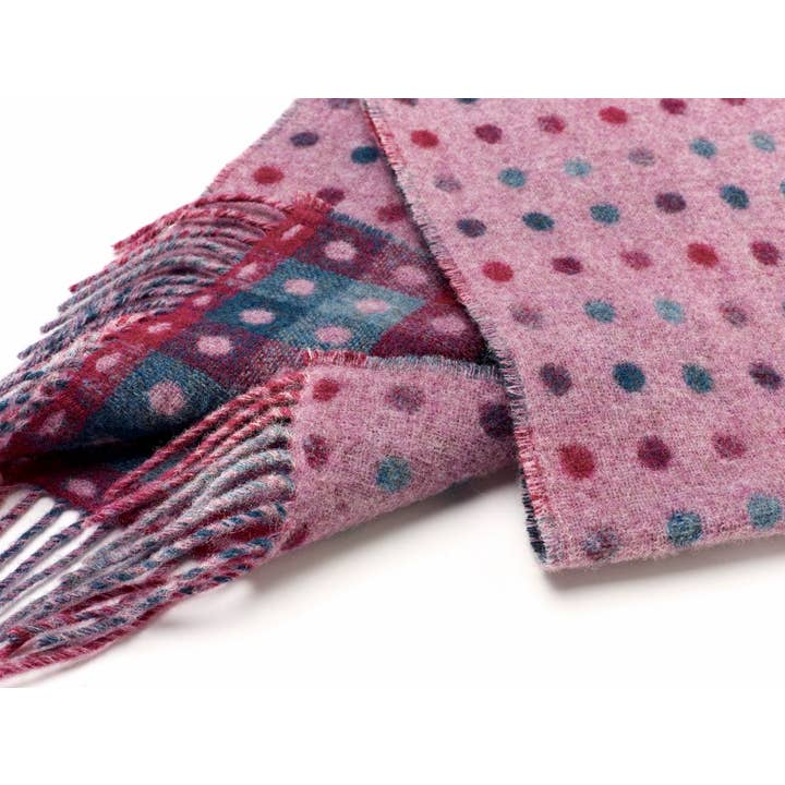 Bronte Moon - Wholesale Scarf – Women's - Spot Check Scarf Selection - Merino Lambswool - Made in UK3