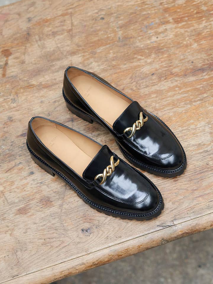 Mocassins Agnès - Black for wholesale by Pied de Biche